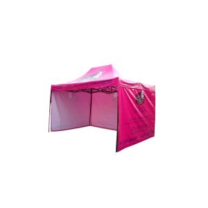 Foldable Tent With Printing 3m x 4.5m Full Back Wall and Side Happiness Rabbit Bakery House