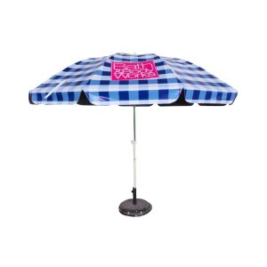 Round Parasol With Printing 108inch PVC Tarpaulin Black Base Bath & Body Works