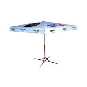 Square Parasol With Printing Nescafe Latte