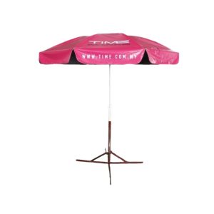 Round Parasol With Printing 80inch PVC Tarpaulin Time