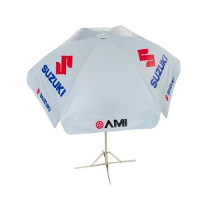 Round Parasol With Printing 96inch PVC Tarpaulin (6panels) Suzuki