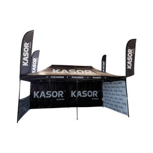 Foldable Tent With Printing 3m x 6m with Flags Kasor