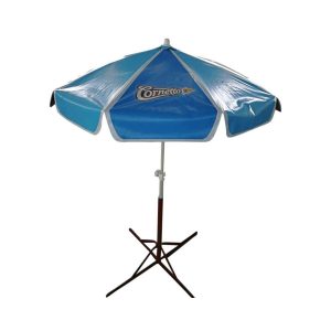 Round Parasol With Printing 60inch PVC Tarpaulin Cornetto