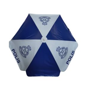 Round Parasol With Printing 96inch PVC Tarpaulin (6panels) Polis