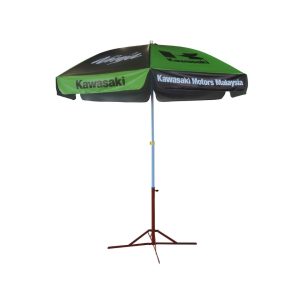 Round Parasol With Printing 96inch PVC Tarpaulin (6panels) Kawaksi