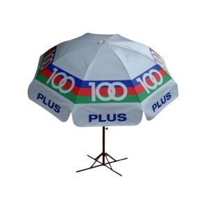 Round Parasol With Printing 96inch PVC Tarpaulin (8panels) 100plus 2011