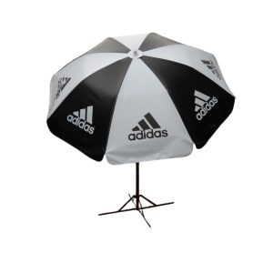 Round Parasol With Printing 96inch PVC Tarpaulin (8panels) Adidas