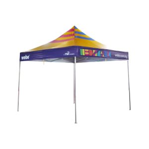 Foldable Tent With Printing 3m x 3m PVC Tarpaulin Webe