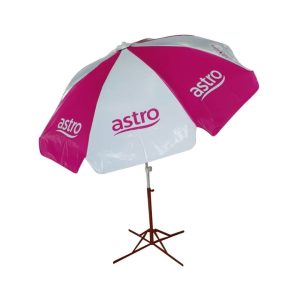 Round Parasol With Printing 96inch PVC Tarpaulin (8panels) Astro