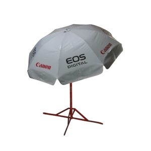 Round Parasol With Printing 96inch PVC Tarpaulin (8panels) Canon