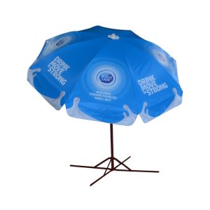 Round Parasol With Printing 96inch PVC Tarpaulin (8panels) Dutch