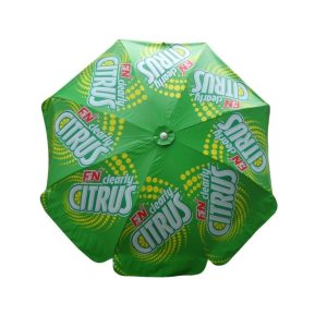 Round Parasol With Printing 96inch PVC Tarpaulin (8panels) FN Citrus