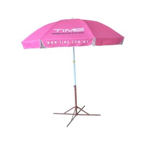 Round Parasol With Printing 80inch Round Parasol Oxford Material TIME