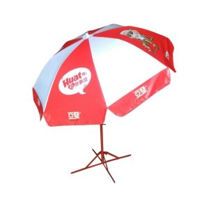 Round Parasol With Printing 96inch PVC Tarpaulin (8panels) Huat