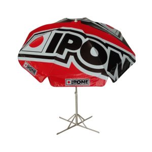 Round Parasol With Printing 96inch PVC Tarpaulin (8panels) IPHONE