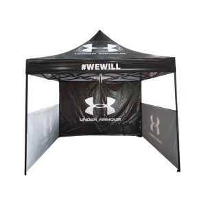 Foldable Tent With Printing 3m x 3m PVC Back Wall & Half Side Under Amour