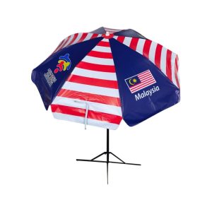Round Parasol With Printing 96inch PVC Tarpaulin (8panels) Malaysia