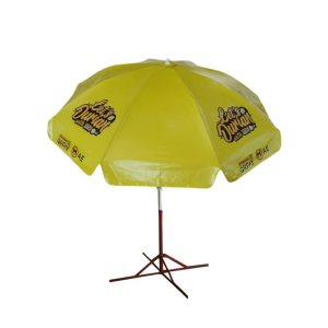 Round Parasol With Printing 96inch PVC Tarpaulin (8panels) Maybank Durian