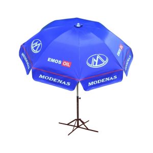 Round Parasol With Printing 96inch PVC Tarpaulin (8panels) Modenas