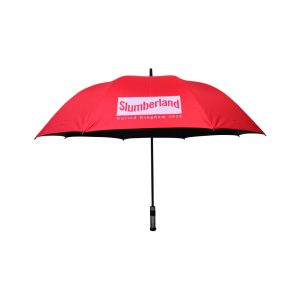 Umbrella 30inch Golf Chrome Black Handle Slumberland