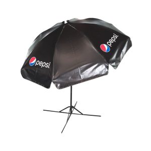 Round Parasol With Printing 96inch PVC Tarpaulin (8panels) Pepsi
