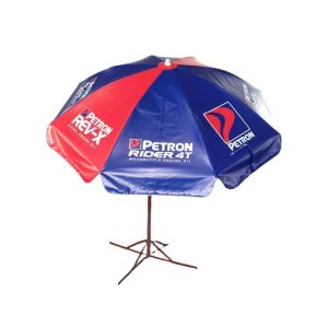 Round Parasol With Printing 96inch PVC Tarpaulin (8panels) Petron