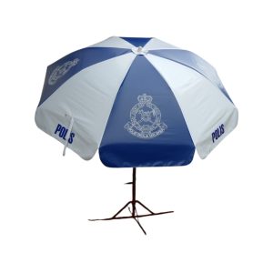 Round Parasol With Printing 96inch PVC Tarpaulin (8panels) Polis