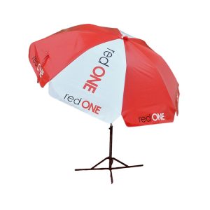 Round Parasol With Printing 96inch PVC Tarpaulin (8panels) redONE