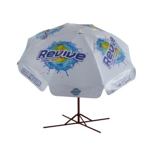 Round Parasol With Printing 96inch PVC Tarpaulin (8panels) Revive