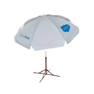 Round Parasol With Printing 96inch PVC Tarpaulin (8panels) Salesforce