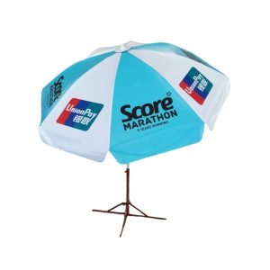 Round Parasol With Printing 96inch PVC Tarpaulin (8panels) Score