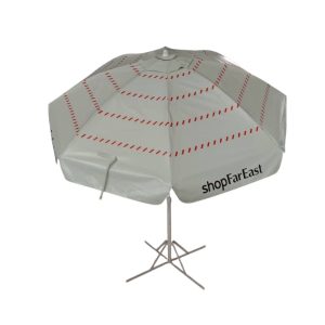 Round Parasol With Printing 96inch PVC Tarpaulin (8panels) ShopFarEast