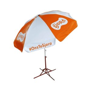 Round Parasol With Printing 96inch PVC Tarpaulin (8panels) Sjora