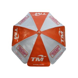 Round Parasol With Printing 96inch PVC Tarpaulin (8panels) TM